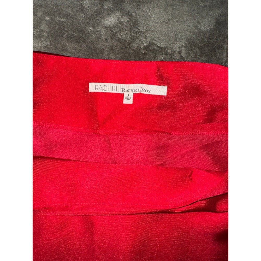 RACHEL Rachel Roy Women's Red Striped Off-the-shoulder Top Size 8 - Picture 5 of 5
